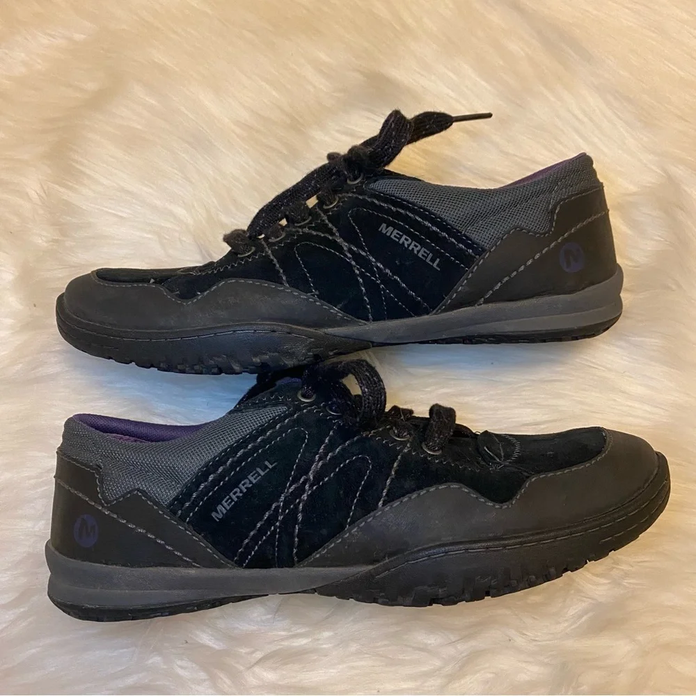 Merrell Black & Purple Sneakers Size 6.5